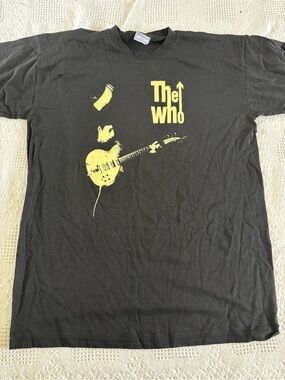 The Who North American Tour 2002 Y2K Tshirt XL Allsport Vintage Music Tee Black